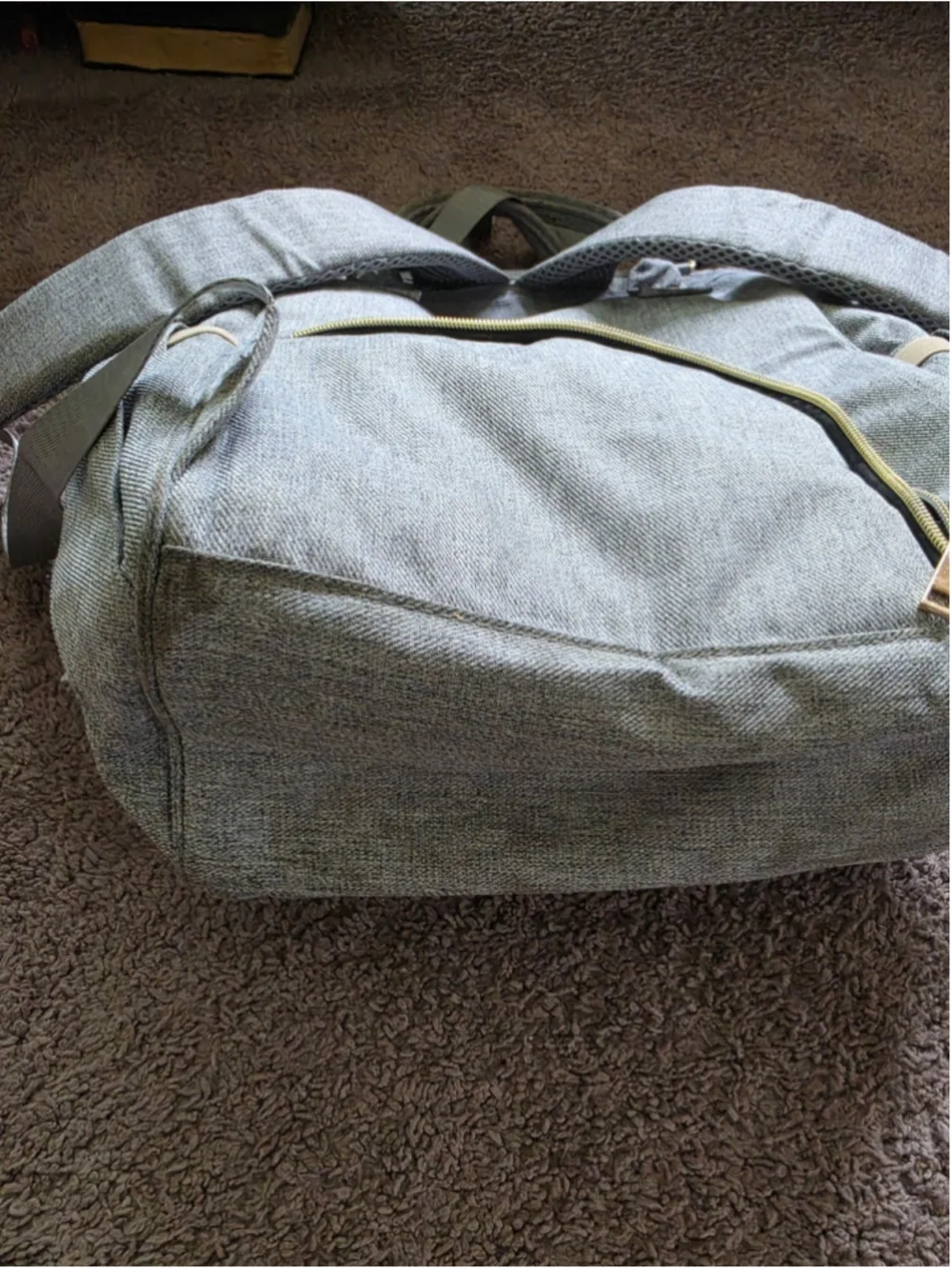 Mokaloo Diaper Backpack / Stroller Strap / USB Port Gray Travel Carry On